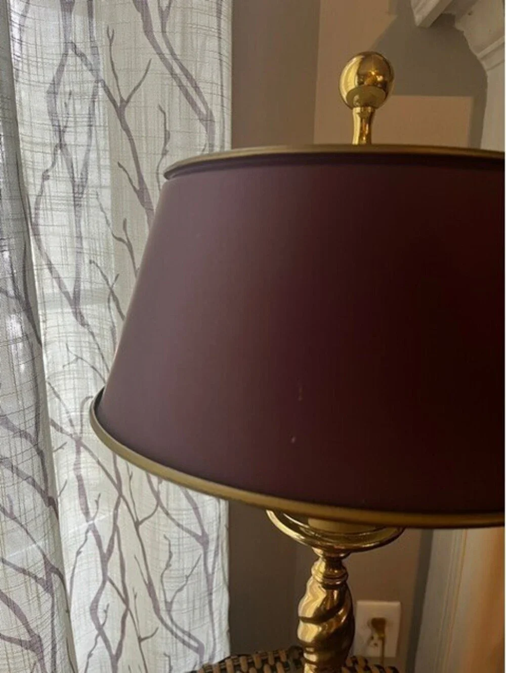 Stunning Mid-Century Brass Barley Twist Table Lamp